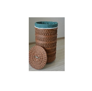 Handcrafted Design <b>Rattan</b> Planter Basket Indoor and Balcony Decoration Flower <b>Pots</b> Mini <b>Plant</b> Containers - Product Image 2
