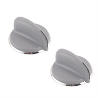 WH01X10462 (Paquete de 2) Perillas de Control de Plástico Grises para Lavadora y Secadora, Repuesto WH01X10309AP4485269 - Product Image 1