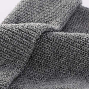 Gorros de invierno Unisex de color sólido, gorros de Cachemira de piel de conejo, gorro cálido con puños de Sullies para mujer - Product Image 3