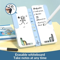Support de tablette mobile multifonctionnel pliable optimal, boîte à crayons, design deux en un, portable, pratique pour l'utilisation quotidienne des étudiants