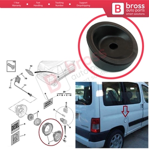 Tapa del depósito de combustible BSP672 para Berlingo MK1 1996-2011 Partner MK1 1996-2015 1508.E3 - Product Image 5