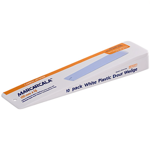 Lot de 10 cale-portes en plastique blanc 100 mm x 16 mm pour une sécurité domestique accrue - Product Image 2