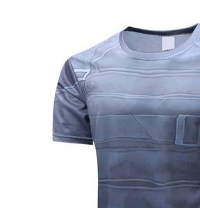 เสื้อยืดสีพื้นสำหรับผู้ชายเสื้อยืดสีพื้นสำหรับผู้ชายคอกลมแต่งซับในตามสั่ง - Product Image 6