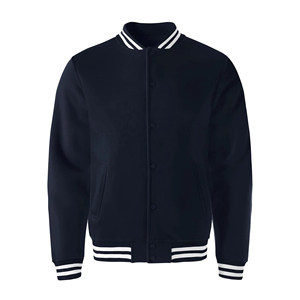 Chaqueta universitaria de béisbol con manga de cuero básica personalizada para mujer nueva chaqueta universitaria de béisbol Letterman - Product Image 6