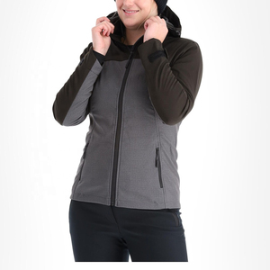 Chaqueta Softshell impermeable y transpirable para mujer con impresión de logotipo personalizado Servicio OEM Estilo informal Cierre de cremallera de alta calidad - Product Image 1