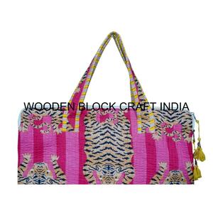 Laptop Bag Eco Friendly Durable Portable 100% Cotton Digital Print Quilted Handbag with Handle and Pocket Cover - Product Image 5