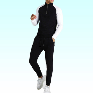 Chándal de chándal ajustado de terciopelo personalizado OEM con capucha y cremallera para hombre, chándal para correr de invierno con logotipo personalizado al por mayor - Product Image 1