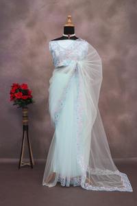 ตาข่ายผ้าไหมส่าหรีแบบนุ่มสำหรับงานแต่งงานและงานปาร์ตี้จากผู้ผลิตในอินเดีย - Product Image 2