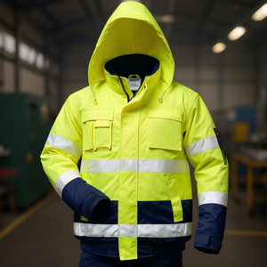 HASSO High-Visibility <b>Pilot</b> <b>Jacket</b> SAFESTYLE Navy Workwear in Size L - Product Image 3