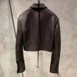 Chaquetas de lona de cuero genuino para hombre de longitud regular Otoño Invierno - Product Image 5