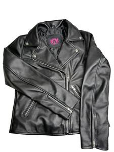 Nouveauté Veste en cuir de mouton véritable de haute qualité pour femmes, col montant à carreaux, coupe-vent, écologique et respirant - Product Image 4