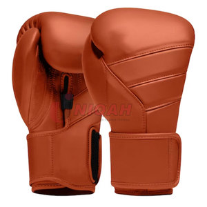 Guantes de boxeo con logotipo personalizado de alta calidad, cuero de lucha profesional con cierre con cordones, la mejor calidad para artes marciales - Product Image 1