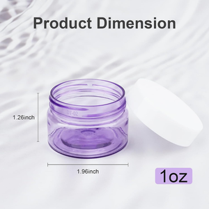 Pots Cosmétiques en Plastique de 30ml Pot en PET Ambré Conteneur de Crème pour le Visage Pot d'Échantillon Cosmétique Eye Skincare Pot de Crème pour le Visage Pavico Vietnam - Product Image 5