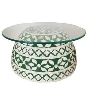 Soporte de pastel con incrustaciones de hueso hecho a mano Opulent Heritage con soporte de postre de lujo artístico acrílico para Eid Ramadan y decoración para fiesta de boda - Product Image 5