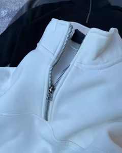 Sudadera con cremallera Streatwear de moda para hombre con logotipo personalizado disponible - Product Image 5