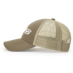 Casquette Trucker Kaki Personnalisée en Maille avec Logo Brodé Réglable 6 Panneaux OEM Vente en Gros Personnalisée - Product Image 3