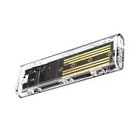 M.2 Şeffaf NVME NGFF SSD Kutusu USB3.1 Gen 2 Sabit Disk Kutusu Katı Hal Sürücüsü Harici Kutusu