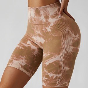 กางเกงขาสั้นเอวสูงไร้รอยต่อของผู้หญิงกางเกงขาสั้นผ้ายืดระบายอากาศได้ดีแห้งเร็วชุดเล่นกีฬาออกกำลังกาย - Product Image 6