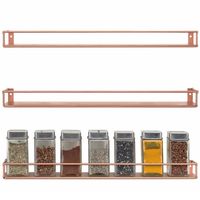 Compact Ontwerp Aanrecht Ijzeren Glazen Keukenrek Anti-Slip Basis Dubbele Lagen Voor Het Houden Van Drinkglazen Cups Spice Organizer