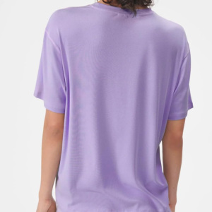 T-shirt vierge côtelé respirant à col rond et coupe ajustée pour femme, personnalisable avec logo, idéal pour le transfert DTF – Meilleure vente en gros - Product Image 2