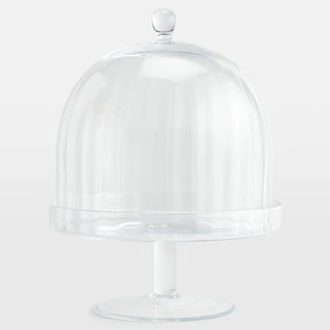 Elegante Soporte de Cristal para Tartas con Cúpula para Exhibición en Panaderías y Decoración de Mesa en el Hogar, Mejora la Presentación de Postres - Product Image 1