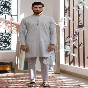 Hot Selling <b>Men</b> <b>Shalwar</b> <b>Kameez</b> Pocket in Chest in Cheap Price Beautiful Color Made in Pakistan 2025 - Product Image 3