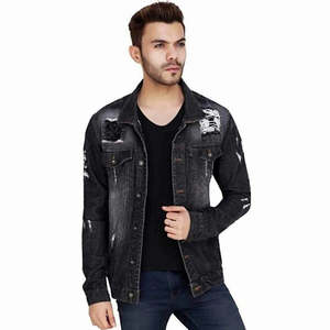 Chaqueta Vaquera Urbana de Invierno para Hombre con Logotipo Frontal, Diseñada para un Rendimiento Fuerte, Comodidad Confiable, Estilo Urbano Moderno y Limpio - Product Image 1