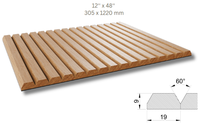 Paneles de tambor de madera maciza flexibles, hojas de madera decorativas para exteriores, revestimiento de paredes de armarios, diseño de muebles interiores a prueba de moho