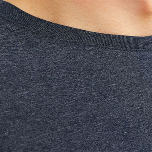 T-shirt uni de haute qualité avec logo personnalisé, 100% coton, épais, épaules tombantes, col rond, surdimensionné, vintage, délavé à l'acide, OEM - Product Image 3