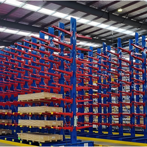 Estantería de Almacenamiento de Acero Resistente, Sistema de Estanterías <span class=keywords><strong>Cantilever</strong></span> de 2/5 Niveles, para Tubos, Madera y Otros Materiales Largos e Irregulares - Product Image 5