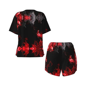 New Arrival Women's High Quality <b>Woolen</b> Casual Short Set Custom Made Solid Pattern Shirt with XL Size Adjustable <b>Top</b> - Product Image 5