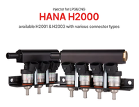 Nouvel injecteur de type alimentation par le haut pour tuyau de rail GNC/GPL de moteur à gaz HANA, DC 12V H2000 Fiat 124 Coupé/Spider, certifié ISO 15500, garantie 2 ans