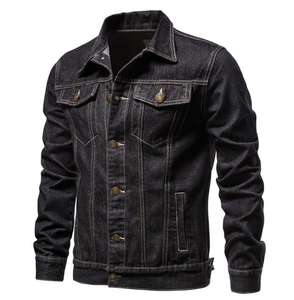 Veste en jean slim pour homme, version coréenne, grande taille, veste décontractée à la mode, cardigan, vente en gros, veste de cow-boy - Product Image 5