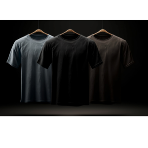 Camiseta Lisa Extra Grande 100% Algodón, Logotipo 3D de Espuma Personalizado, Camiseta con Estampado Puff para Hombre, Polo en Blanco, Bordado de Alta Calidad - Product Image 1