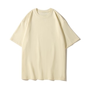 Camiseta de Cuello Redondo Ajustada de 230G para Hombre y Mujer, Color Sólido, a la Moda, con Logotipo Personalizado OEM, Precio de Fábrica China Bangladesh - Product Image 2