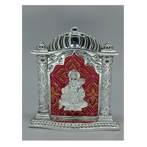 Estatua Sagrada de Ram Darbar, Decoración para Templo en Casa, con el Señor Ram, Lakshman y Hanuman, Acero Inoxidable, Tallada a Mano, para Bodas, Religiosa - Product Image 4