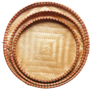 Meilleur choix bambou artisanat Vietnam fait à la main Durable vannage panier pour décoratif alimentaire stockage Souvenir en gros très faible - Product Image 2