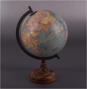 Venta caliente de aluminio son sujetalibros de globo de madera hecho a mano diseño único sujetalibros de globo náutico por fabricante y proveedores indios - Product Image 5