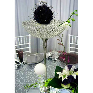 Wedding <b>Crystal</b> Bowl Centerpieces Flower Arrangement <b>Stand</b> Tall Flower <b>Crystal</b> Centerpiece <b>Stand</b> <b>Crystal</b> Handmade - Product Image 1