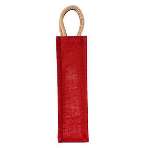Bolsa de vino de yute de arpillera natural con logotipo, portabotellas de arpillera reutilizable, embalaje de regalo al por mayor para vino, servicio OEM - Product Image 2
