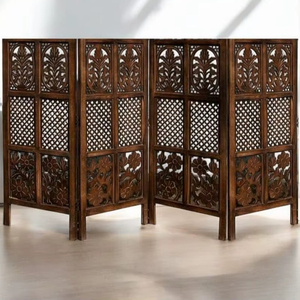 Divisor de Madera para Sala de Estar, Separador de Ambientes, Biombo de Madera, Separador para Oficina, Biombo para Sala de Puja - Product Image 1