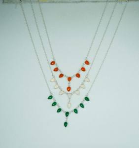 Collar de Plata de Ley 925 para Mujer, Uso Diario, Cadena de Eslabones con Engaste de Bisel en Forma de Pera, 7 Gm, Religioso - Product Image 3