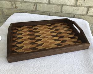 Bandeja de Servicio de Diseño con Recubrimiento de Esmalte de Madera MDF, Bandeja de Mesa de Alta Calidad para Hoteles y Restaurantes - Product Image 1