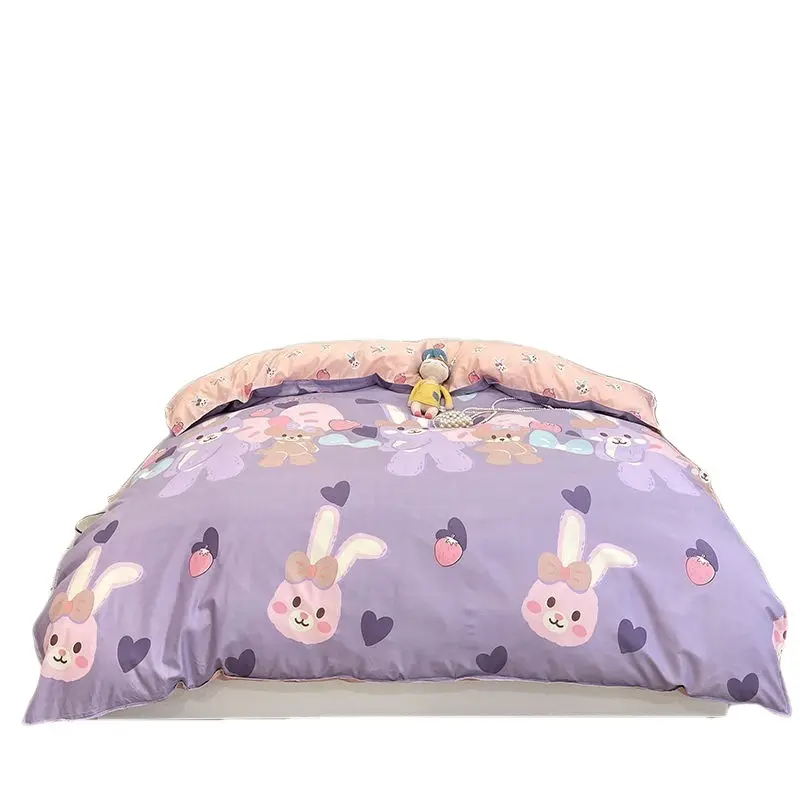 Sp146 Trois nơi drap de thắp sáng drap nhà bộ đồ giường đặt bông Duvet cover tấm ga trải giường 2bedsheets 2 pillowcases