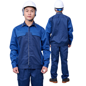Traje DE TRABAJO duradero de alta calidad Mezcla de algodón de poliéster Azul oscuro Multiusos para todas las industrias Asequible - Product Image 1