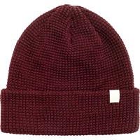 Bonnet de ski unisexe crâne personnalisé en gros, bonnet tricoté à revers avec logo patch tissé pour hommes et femmes