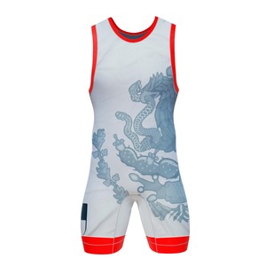 Singlet de lutte personnalisé pour hommes 2026, sublimation intégrale, singlet international du Mexique - Product Image 2