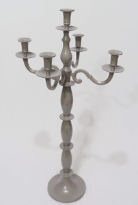 Aluminum Solid Metal Wedding <b>Decoration</b> <b>Table</b> Centerpiece Fancy Candelabra for Home Wedding Party Usage Premium Look Candelabra - Product Image 3
