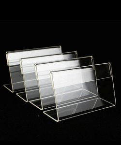 Soporte de letrero acrílico horizontal Marco de exhibición personalizable para uso en mesas y mostradores en tiendas minoristas y eventos - Product Image 3