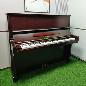 Japan Used Yamahas YU2 Burgundy Upright Piano Warm Tone Precisely Tuned Professional Choice Pure Tone <b>Comfortable</b> Touch - Product Image 1